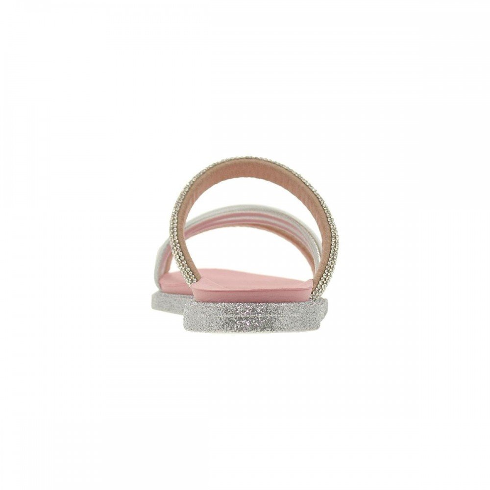 Chinelo Molekinha 2312.1059 Papete Infantil Prata 4