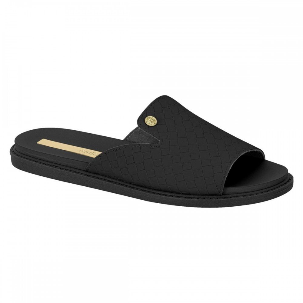 Chinelo Moleca 5443.202.28382 Slide Feminino Preto 1