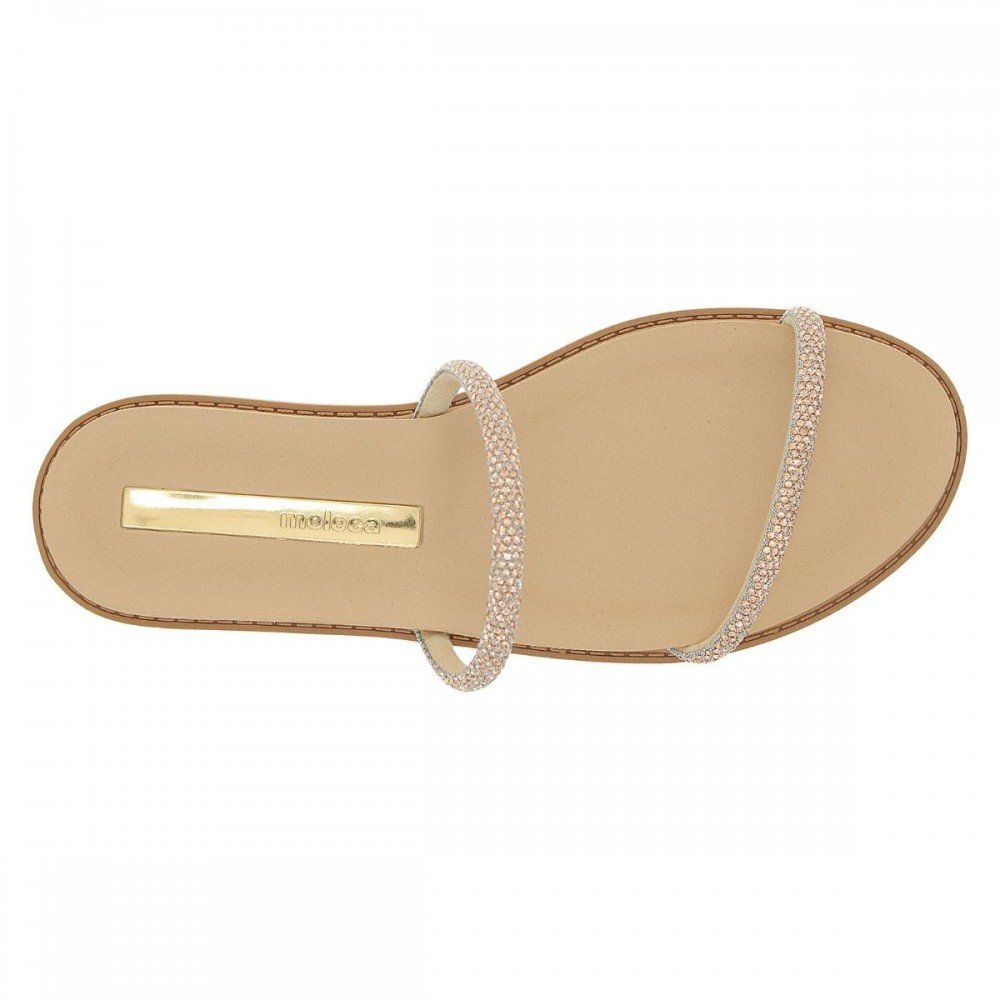 Chinelo Moleca 5443.217 Rasteira Feminino Bege 6