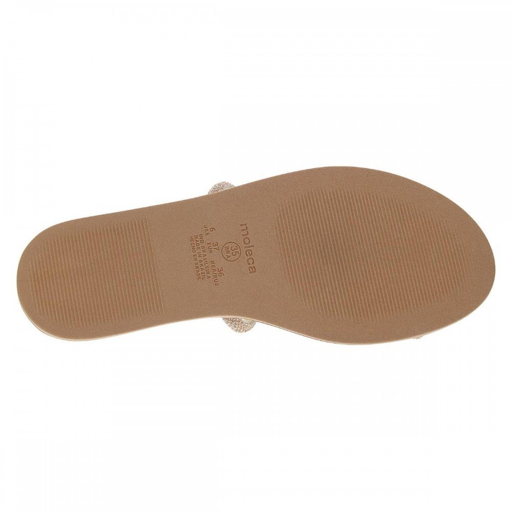 Chinelo Moleca 5443.217 Rasteira Feminino Bege 7