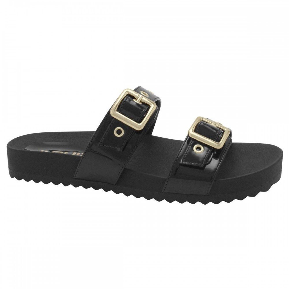 Chinelo Quiz 61-1993-32 Slide Fivelas Feminino Preto 1