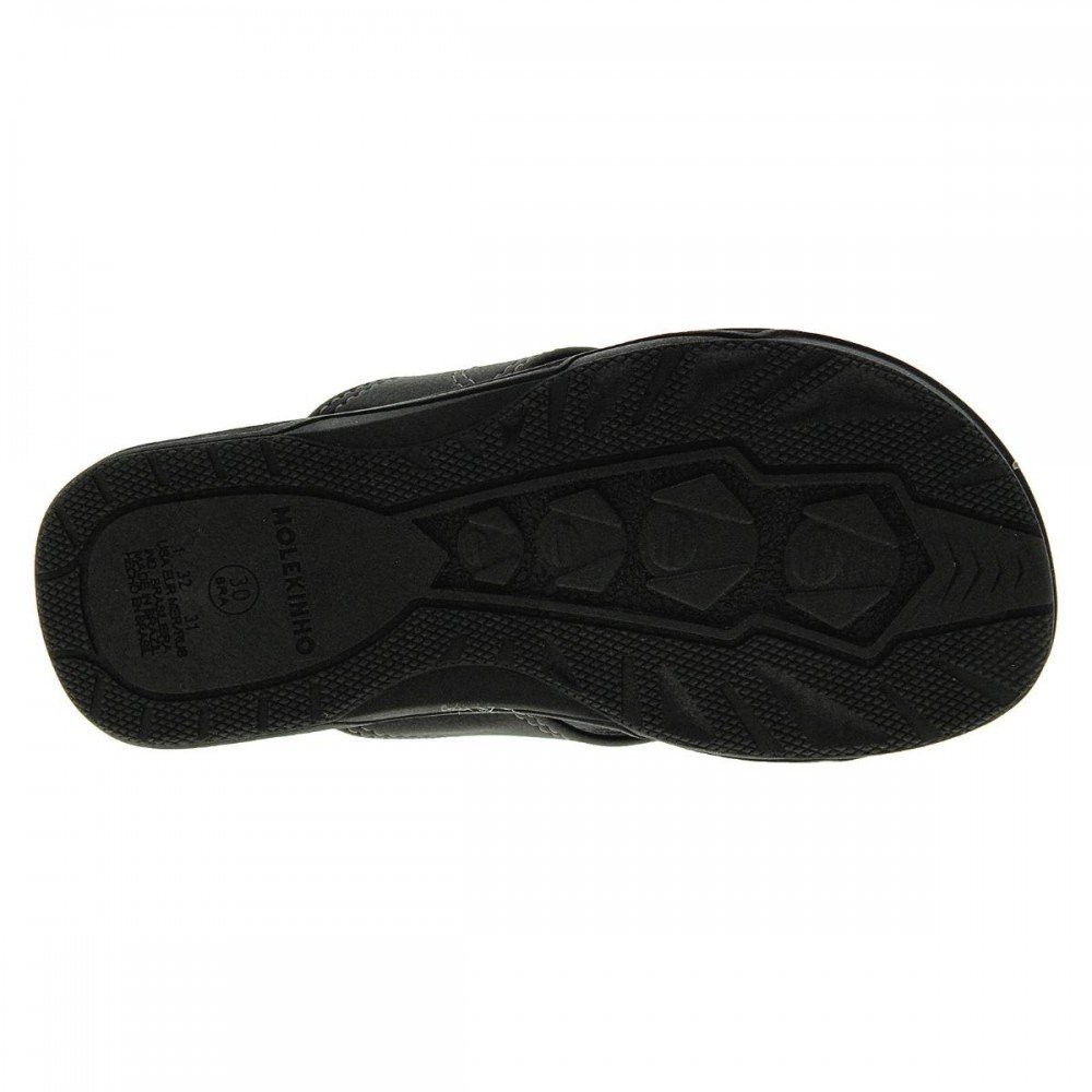 Chinelo Molekinho 2402.442 Dedo Infantil Preto 7