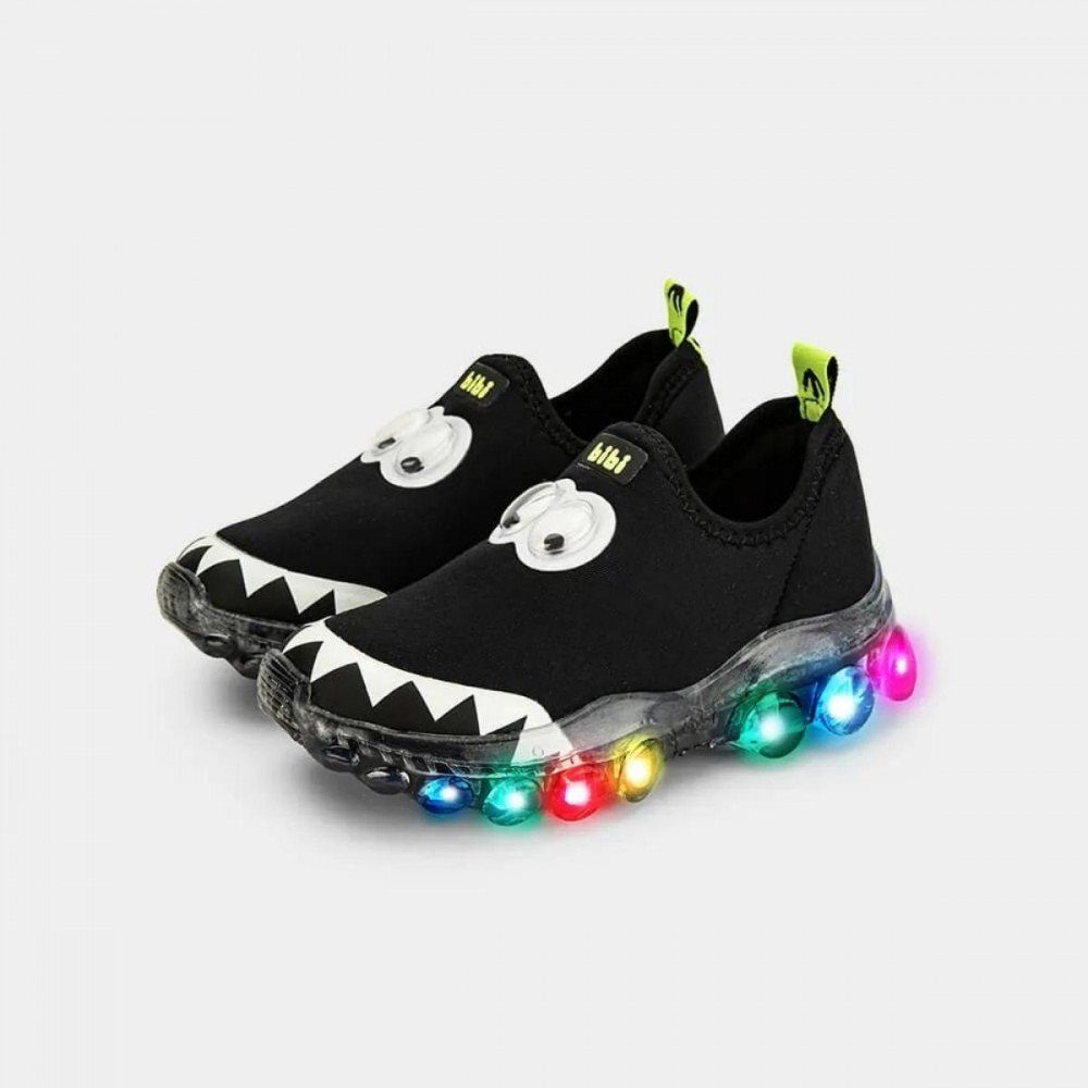 Tenis Bibi 1217081 Roller Celebration 2.0 Calce Fácil Led Infantil Preto 2