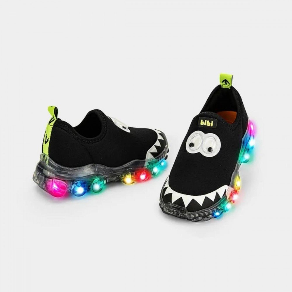 Tenis Bibi 1217081 Roller Celebration 2.0 Calce Fácil Led Infantil Preto 5