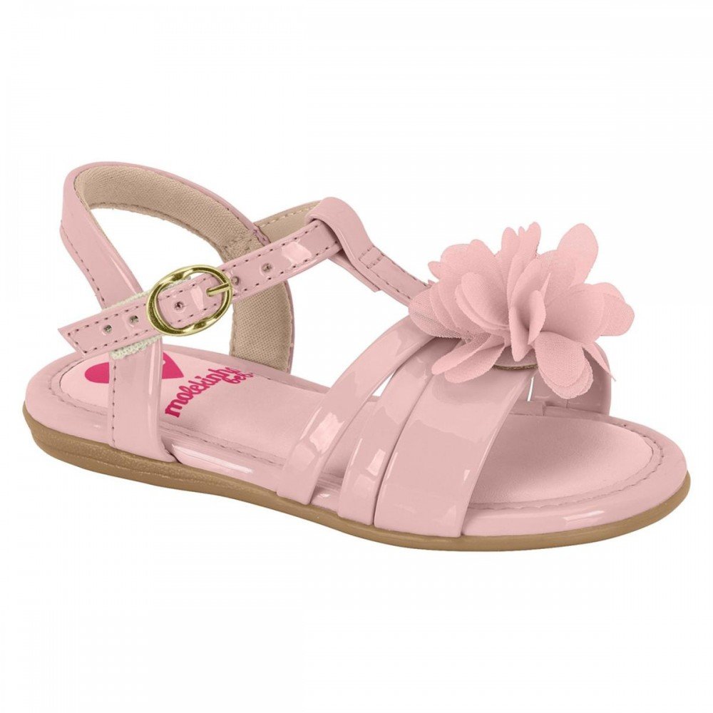 Sandalia Molekinha 2112.783 Infantil Rosa 1