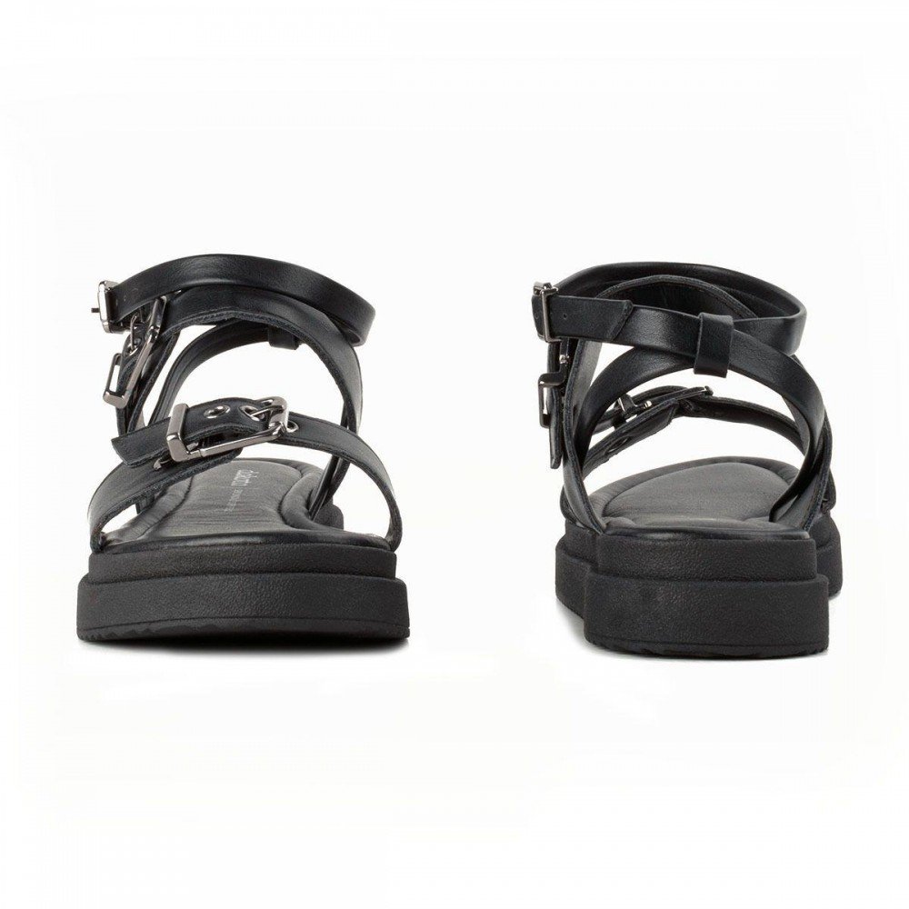 Sandalia Dakota Y7861 Flatform Fivelas Feminino Preto 6