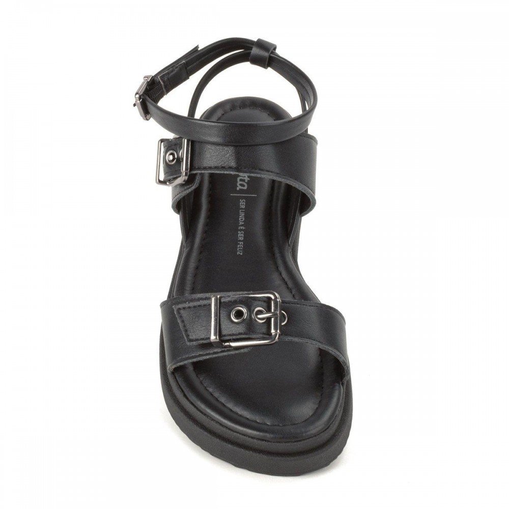 Sandalia Dakota Y7861 Flatform Fivelas Feminino Preto 7