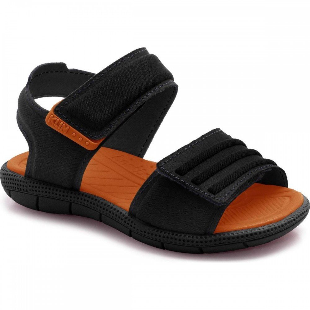 Sandalia Klin 711145 301 Tic Tac Papete Infantil Preto 1