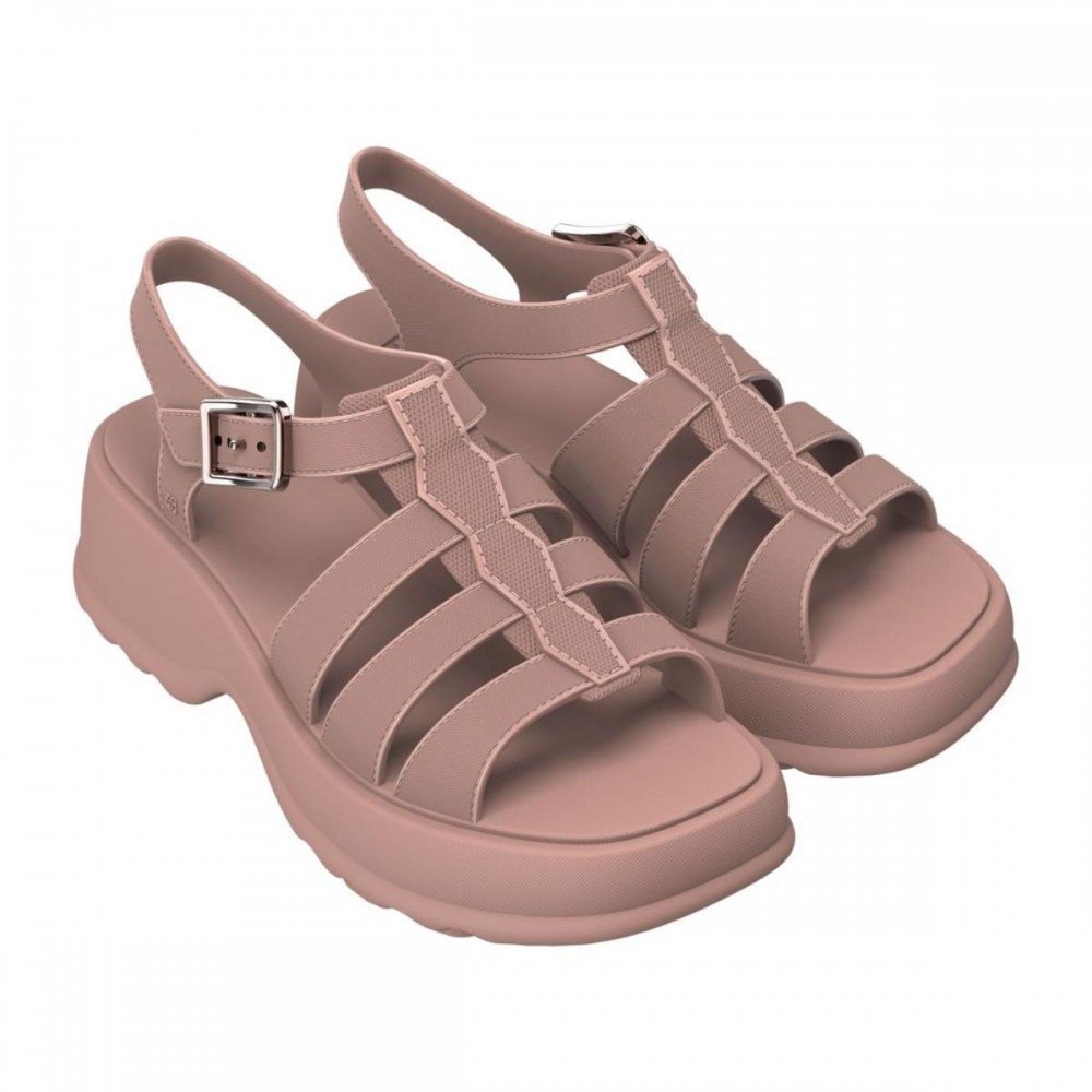 Sandalia Zaxy 19072 Join Flatform Feminino Bege 1