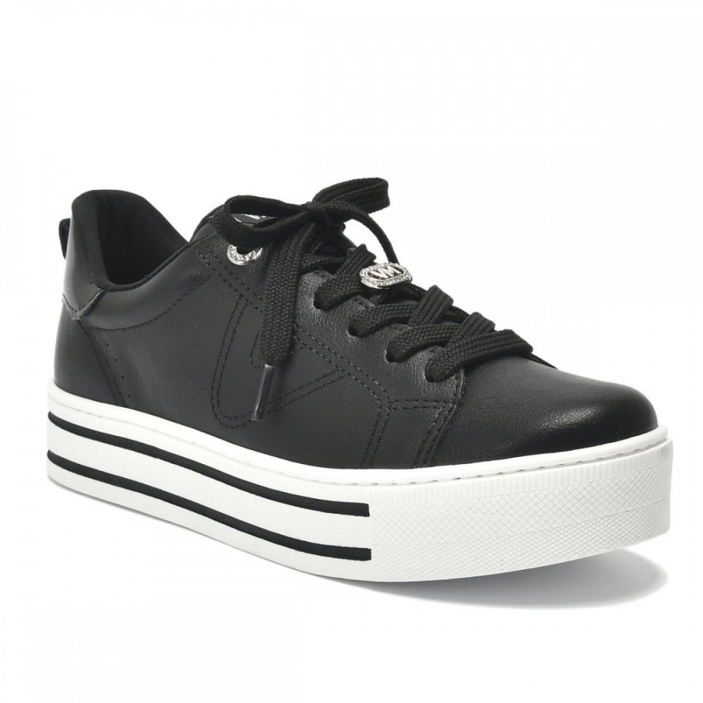 Tenis Via Marte 010-014-04 Flatform Feminino Preto 1