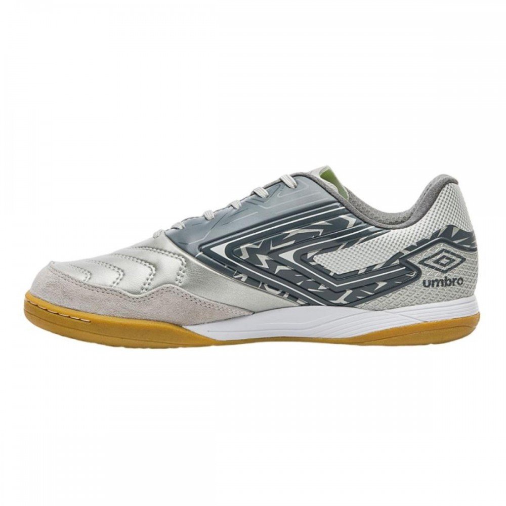 Chuteira Umbro Pro 5 Bump Club 882 Indoor Futsal Masculino Prata 2