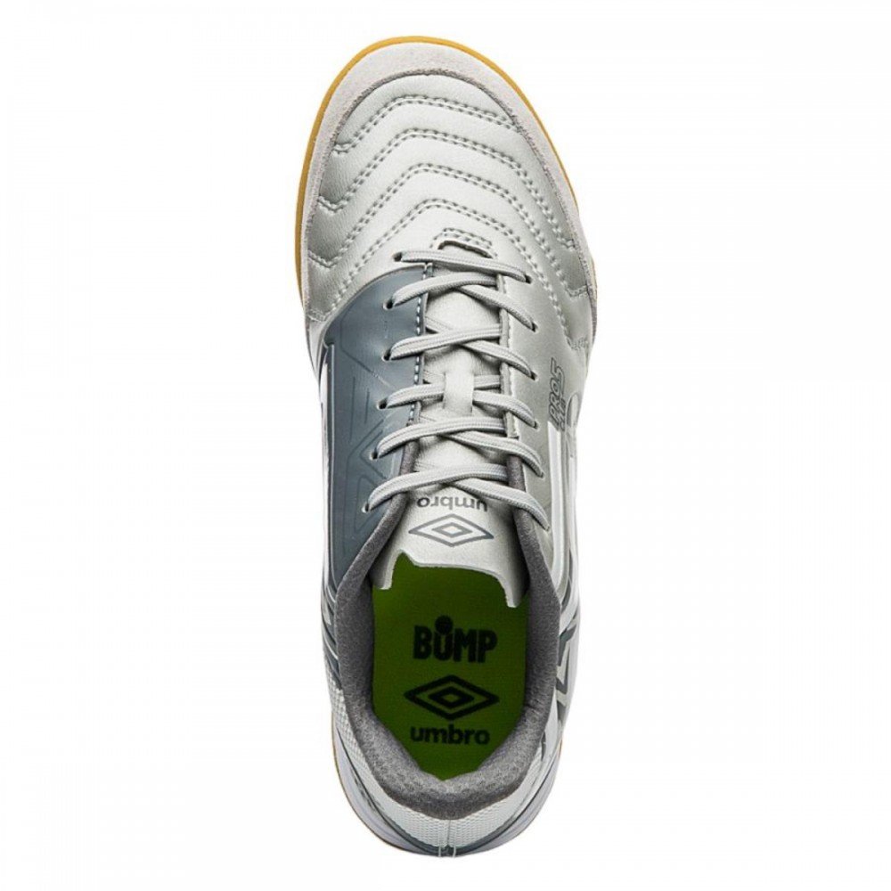 Chuteira Umbro Pro 5 Bump Club 882 Indoor Futsal Masculino Prata 4