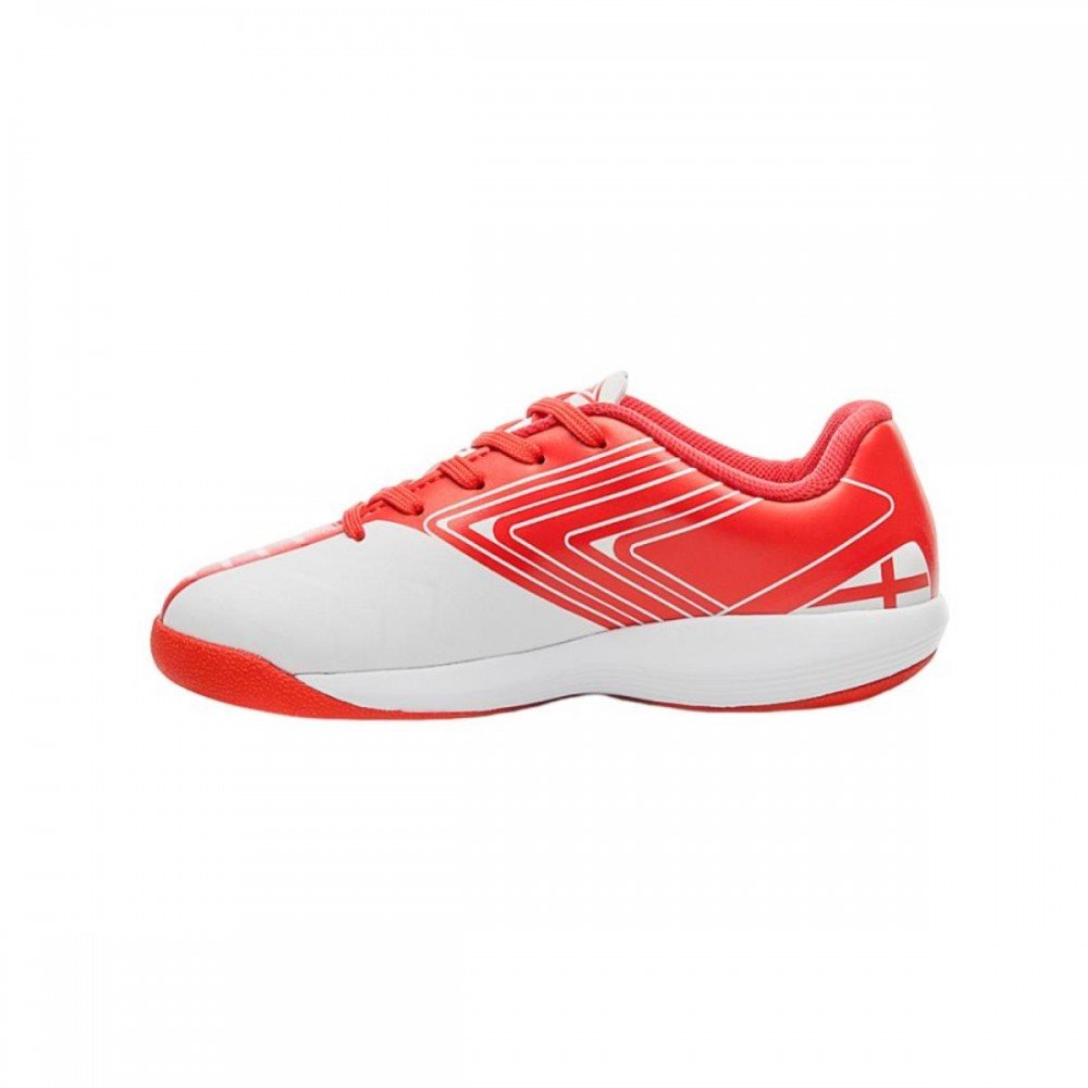 Chuteira Umbro Pro 5 Jr England 244 Indoor Infantil Branco 2