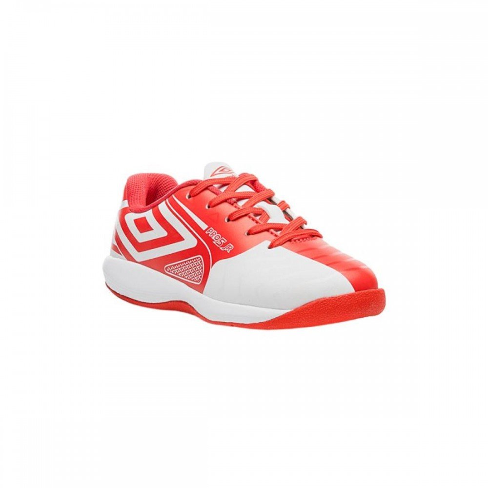 Chuteira Umbro Pro 5 Jr England 244 Indoor Infantil Branco 3