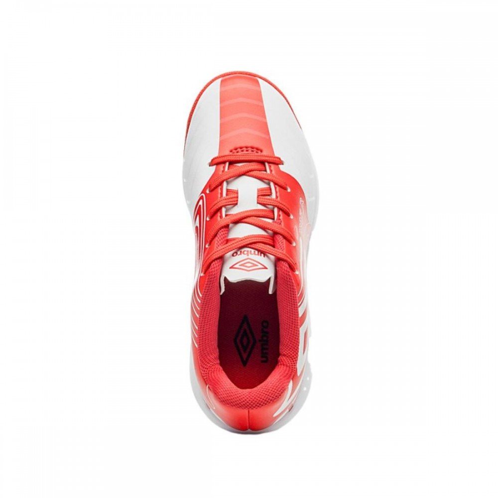 Chuteira Umbro Pro 5 Jr England 244 Indoor Infantil Branco 4