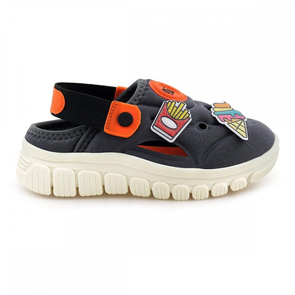 Sandalia Novopé 99001290-1123 Infantil Cinza 2