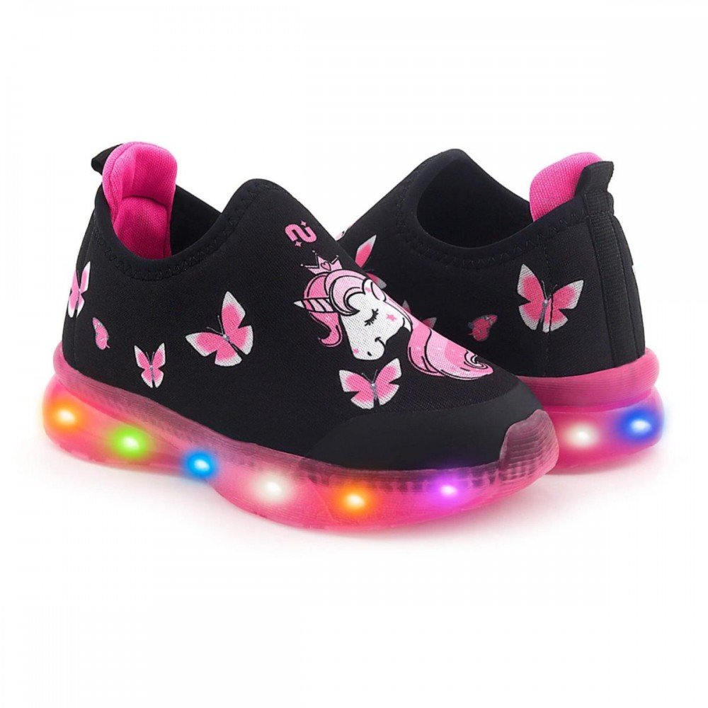 Tenis Novopé 32001281 Unicórnio 3665 Infantil Preto 4