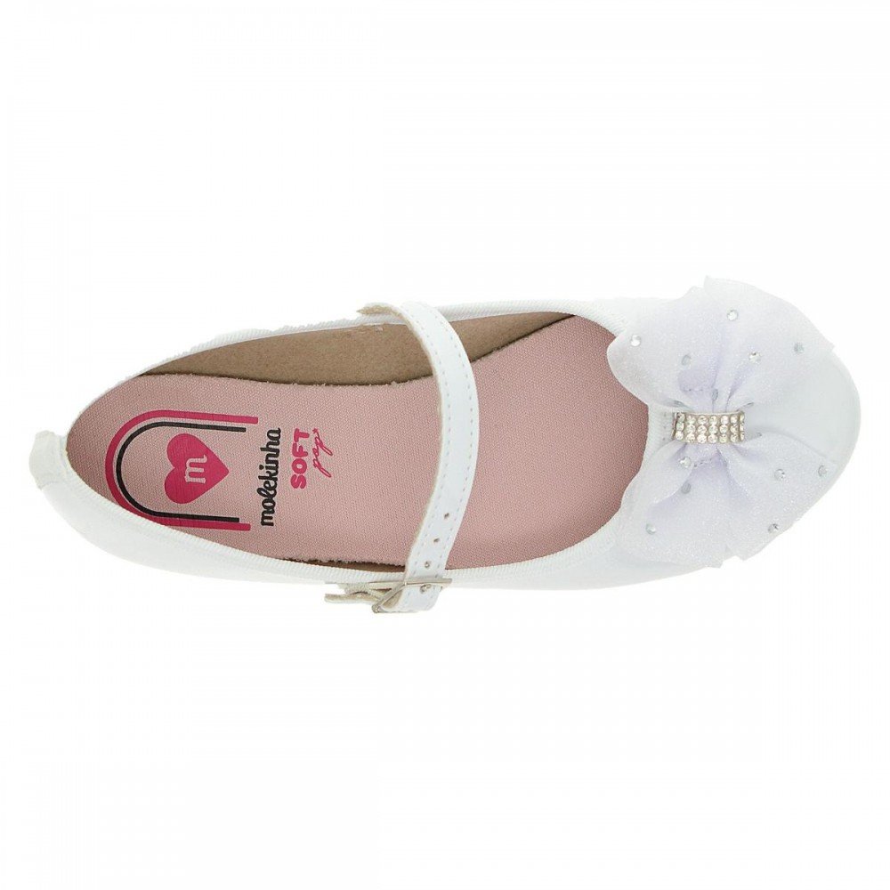 Sapatilha Molekinha 2502.1006 Infantil Branco 6