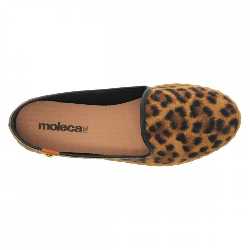 Sapatilha Moleca 5696.304.29524 Onça Feminino Marrom 7