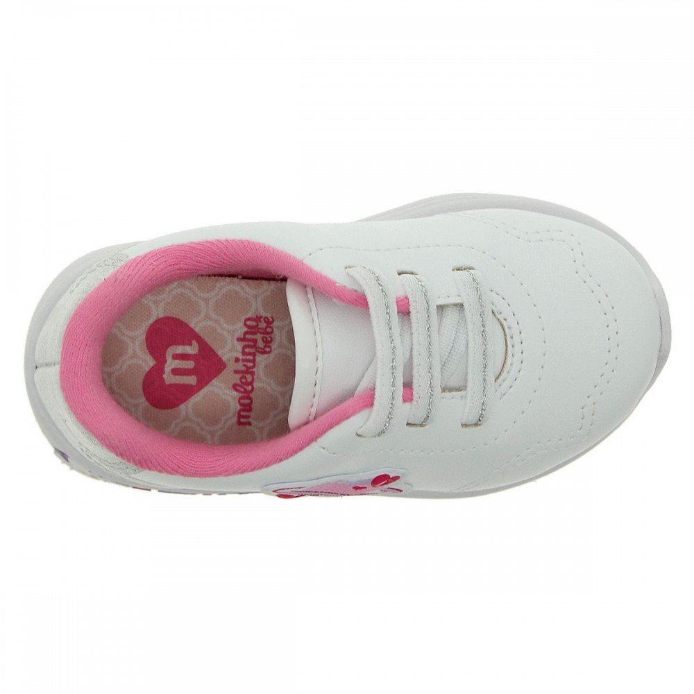 Tenis Molekinha 2731.510 Led Infantil Branco 6
