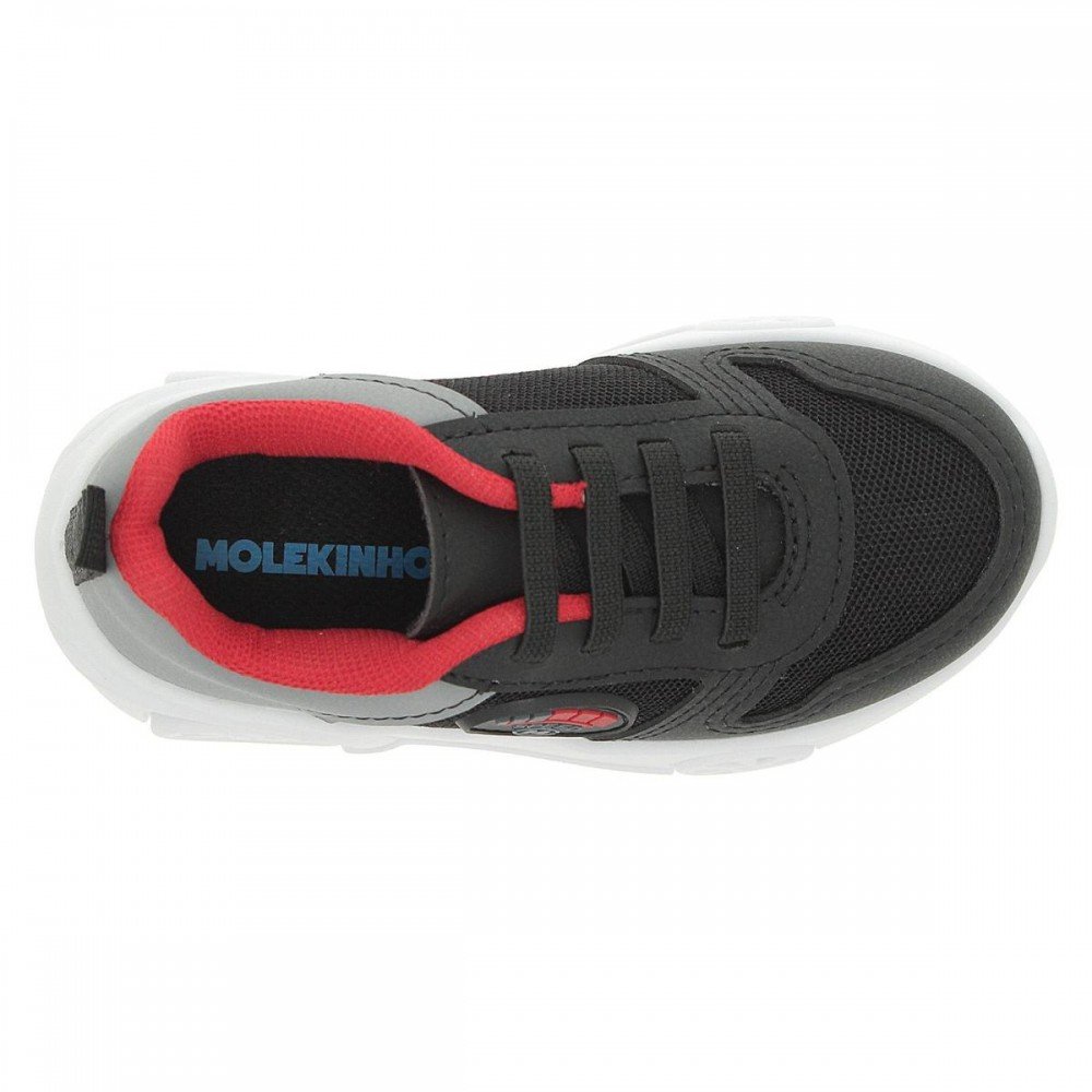 Tenis Molekinho 2632.211 Infantil Preto 6