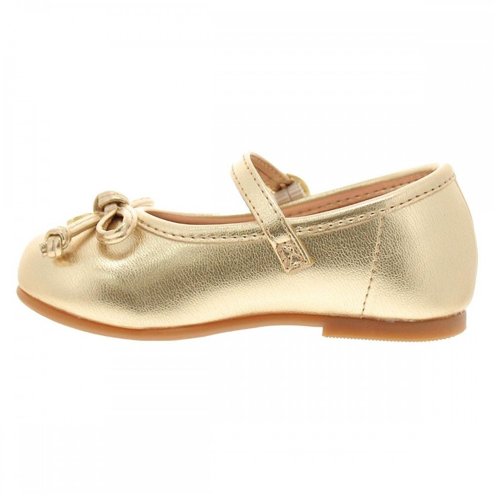 Sapatilha Molekinha 2106.1065 Infantil Dourado 2