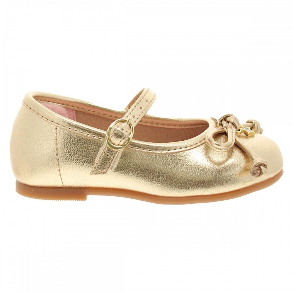 Sapatilha Molekinha 2106.1065 Infantil Dourado 5