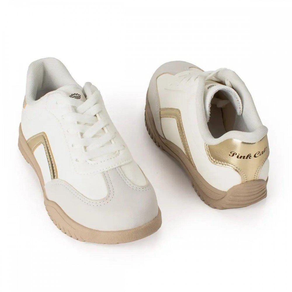 Tenis Pink Cats V5281 Infantil Branco 3