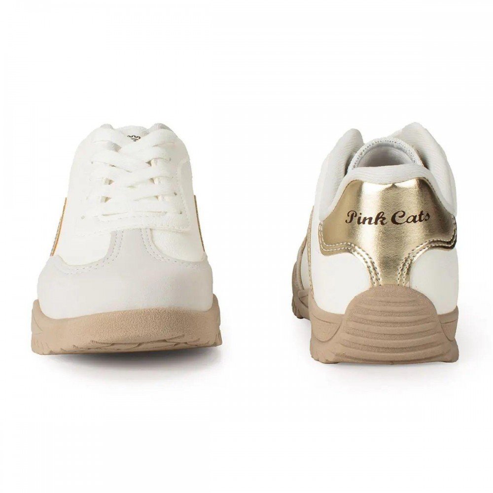 Tenis Pink Cats V5281 Infantil Branco 5