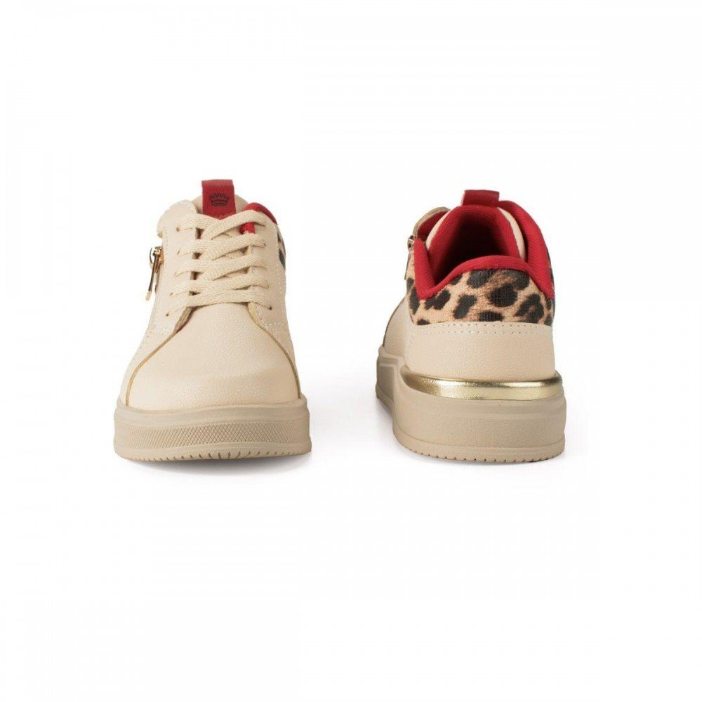 Tenis Pink Cats V5353 Infantil Bege 5