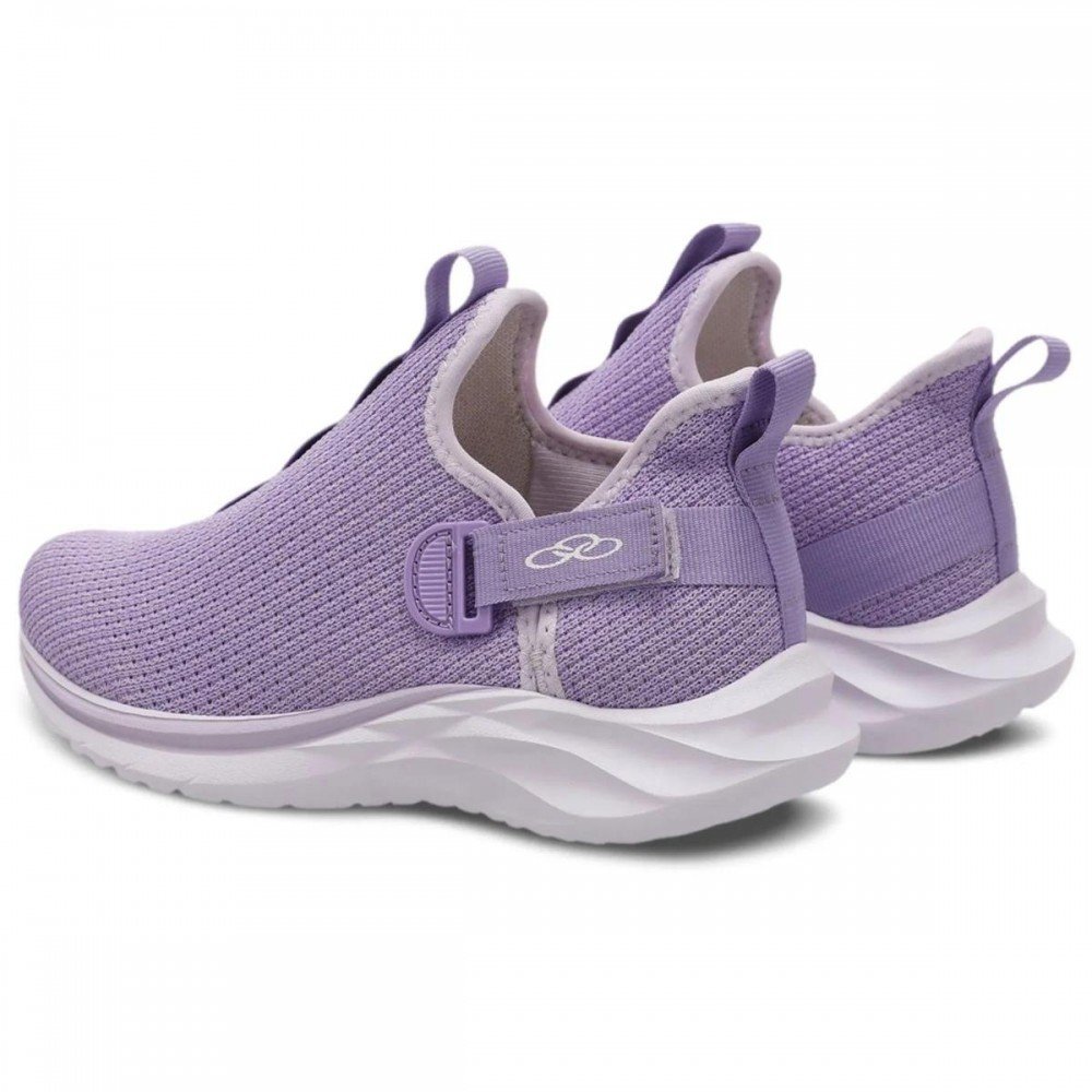 Tenis Olympikus Maneiro Kids 942 Lasafz Infantil Branco/Cinza/Lilás 2