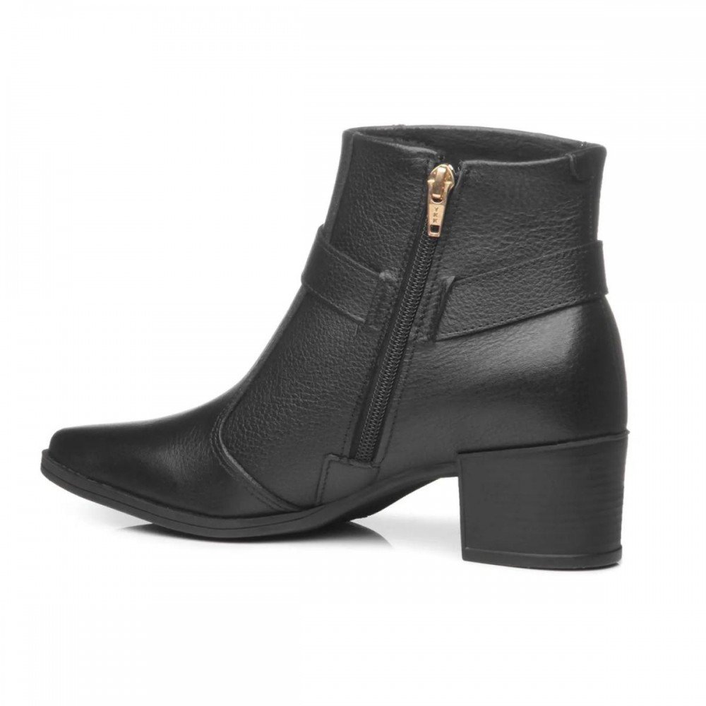 Bota Pegada 280507-05 Salto Grosso Feminino Preto 2
