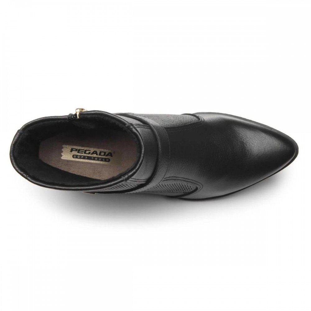 Bota Pegada 280507-05 Salto Grosso Feminino Preto 3