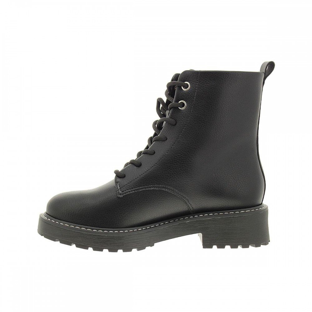 Bota Vizzano 3103.102 Coturno Tratorado Feminino Preto 2