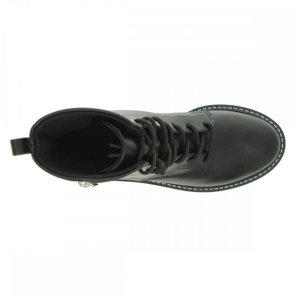 Bota Vizzano 3103.102 Coturno Tratorado Feminino Preto 6