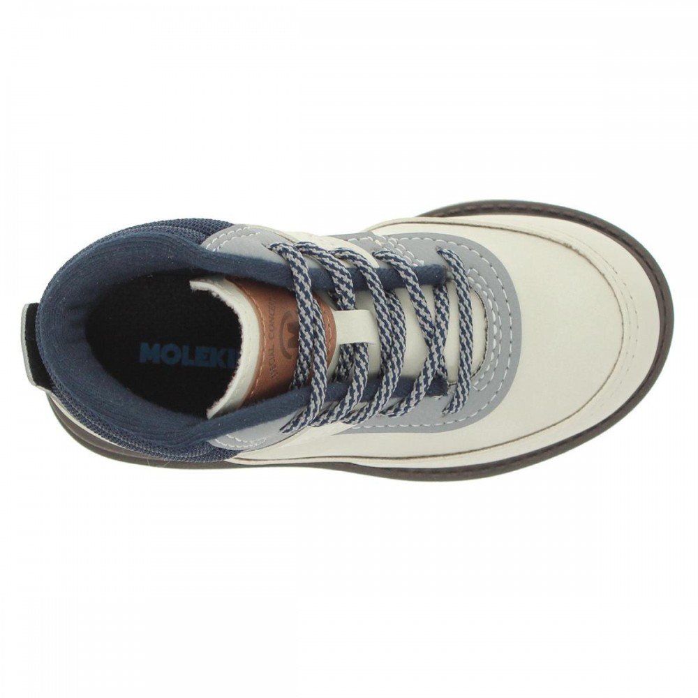 Bota Molekinho 2144.233 Coturno Infantil Off White 6