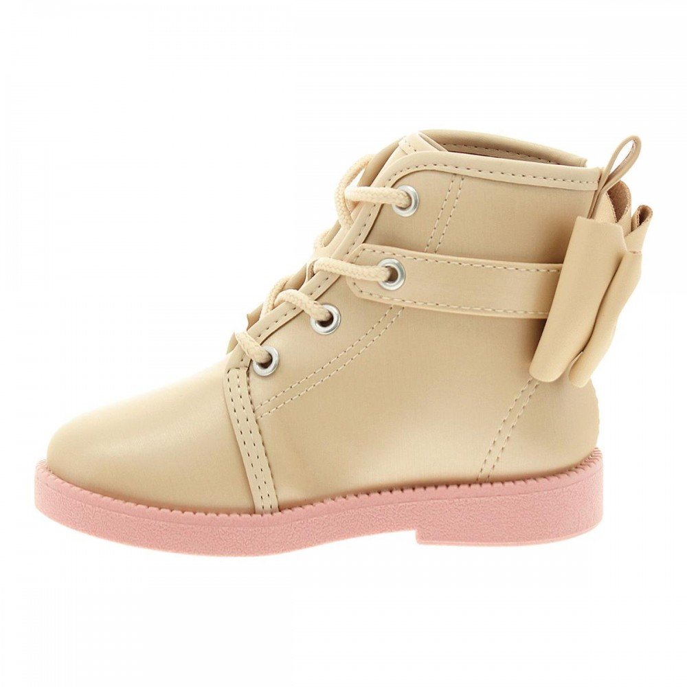 Bota Molekinha 2184.100 Coturno Infantil Bege 2