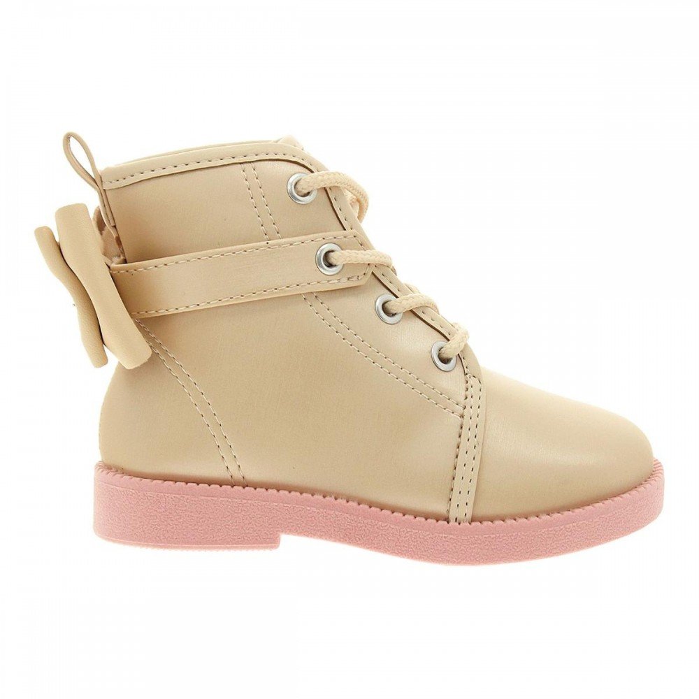 Bota Molekinha 2184.100 Coturno Infantil Bege 5