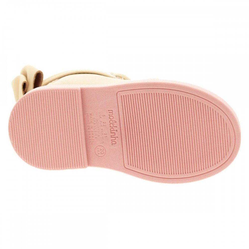 Bota Molekinha 2184.100 Coturno Infantil Bege 7