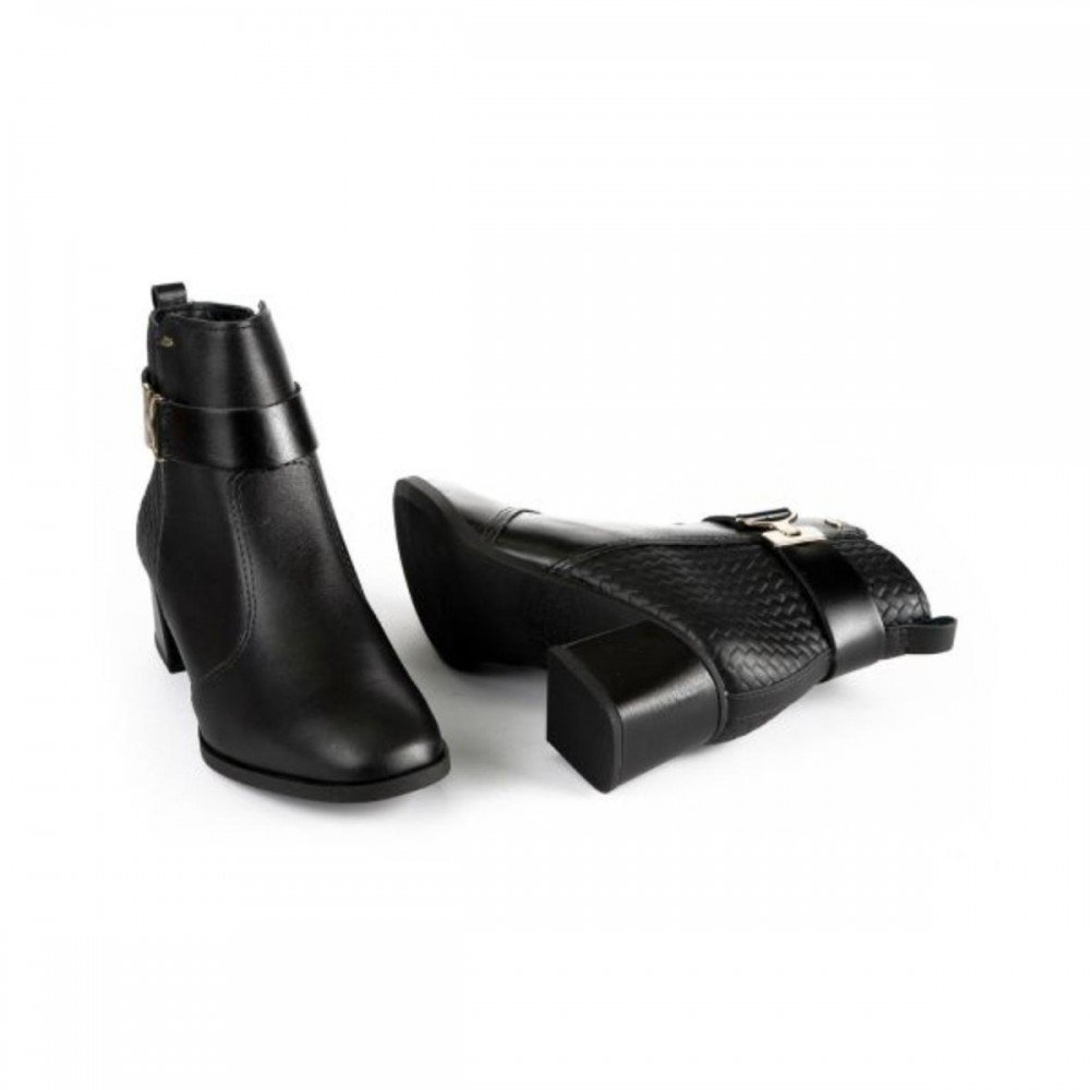 Bota Dakota D0371 Salto Bloco Cano Curto Feminino Preto 8
