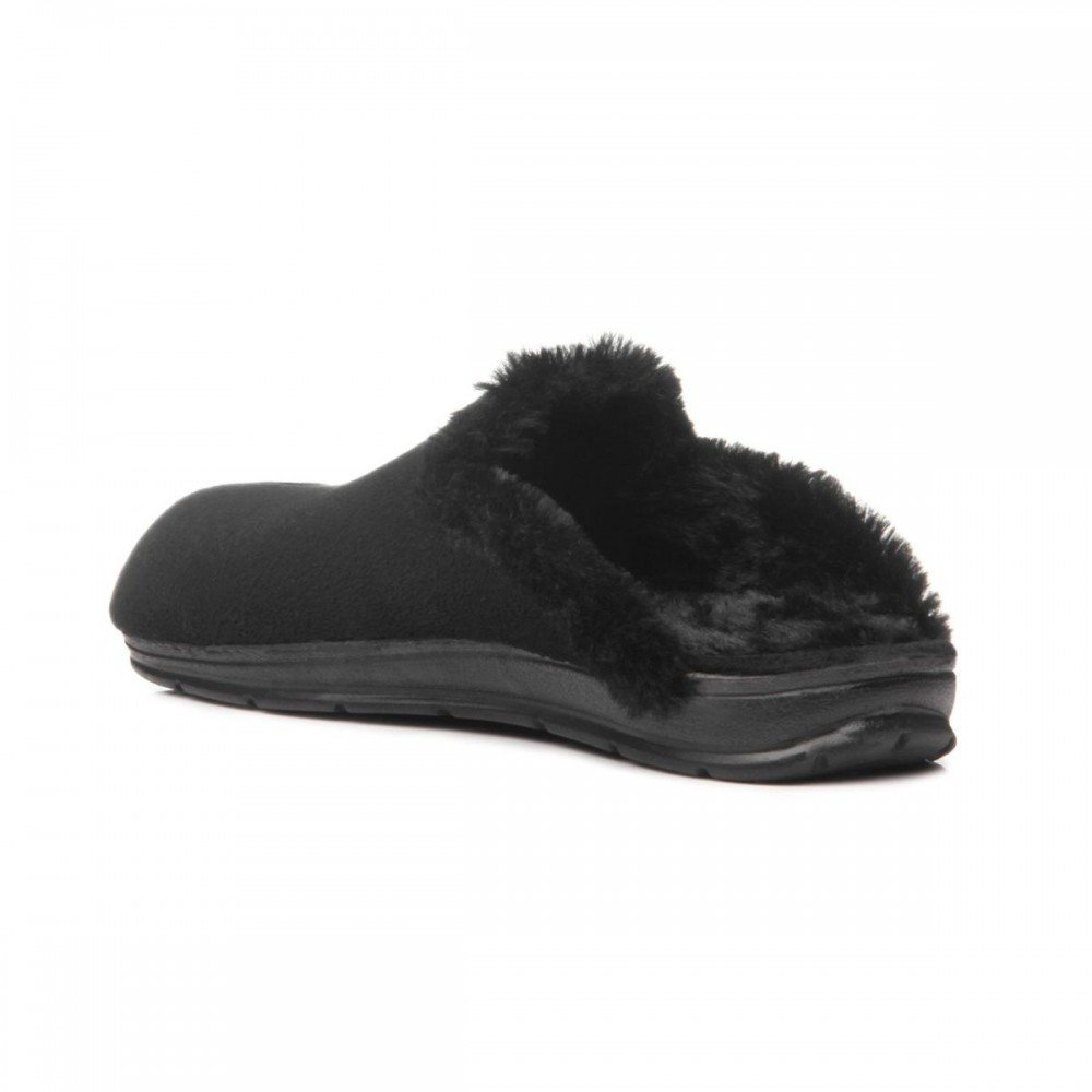 Pantufa Pegada 266005-05 Chinelo de Lã Feminino Preto 2
