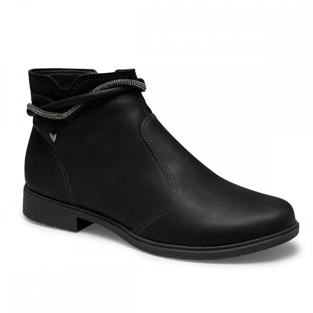 Bota Mississipi Mc862 Coturno Cano Curto Feminino Preto 3