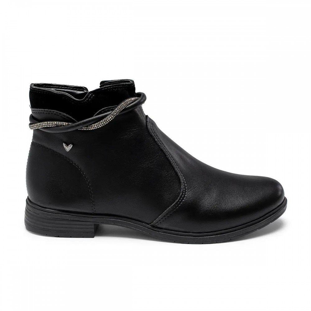 Bota Mississipi Mc862 Coturno Cano Curto Feminino Preto 6