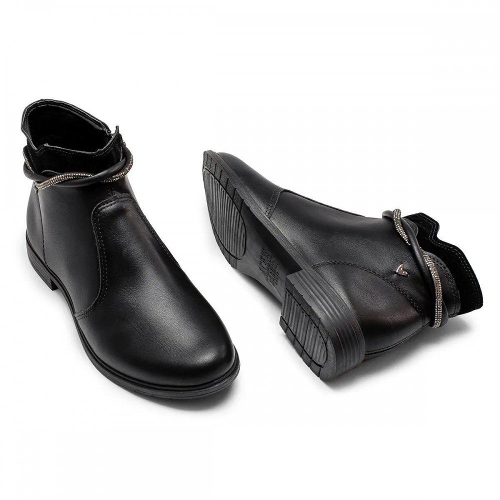 Bota Mississipi Mc862 Coturno Cano Curto Feminino Preto 2