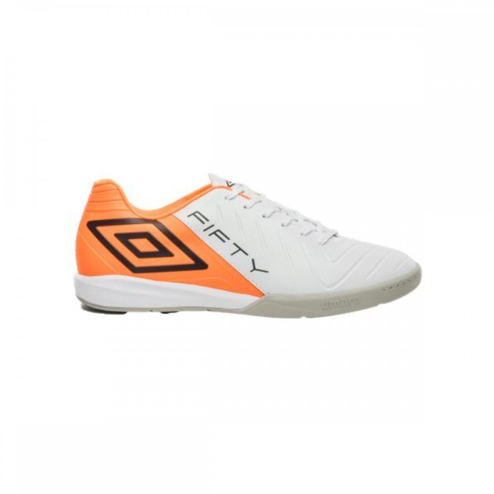 Chuteira Umbro Fifty Vi 261 Futsal Indoor Masculino Branco 1