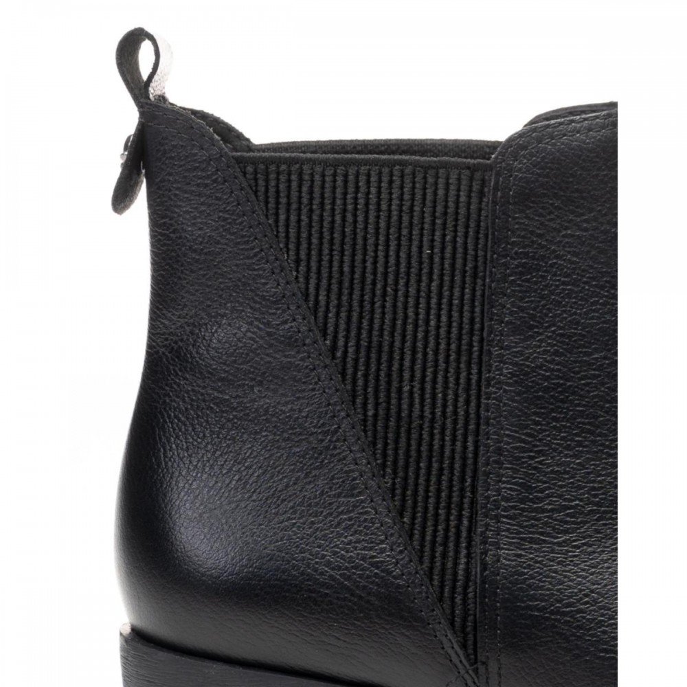 Bota Cravo & Canela 1219cc Chelsea Salto Grosso Feminino Preto 3