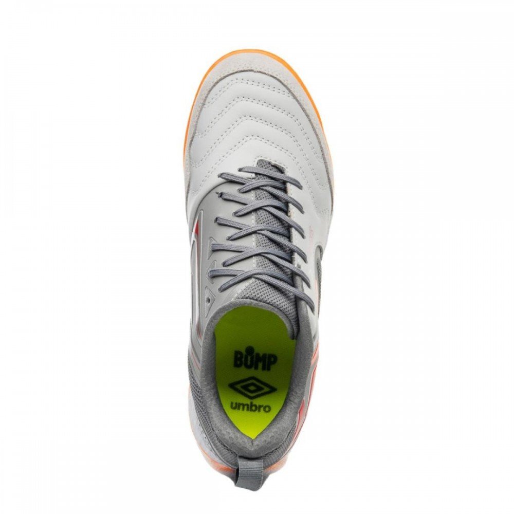 Chuteira Umbro Pro 5 Bump 886 Futsal Indoor Prata 4