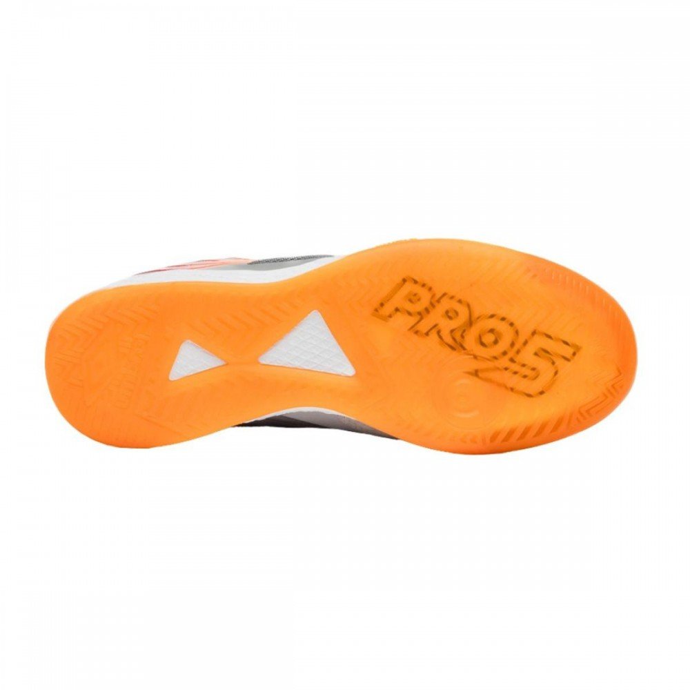 Chuteira Umbro Pro 5 Bump 886 Futsal Indoor Prata 5