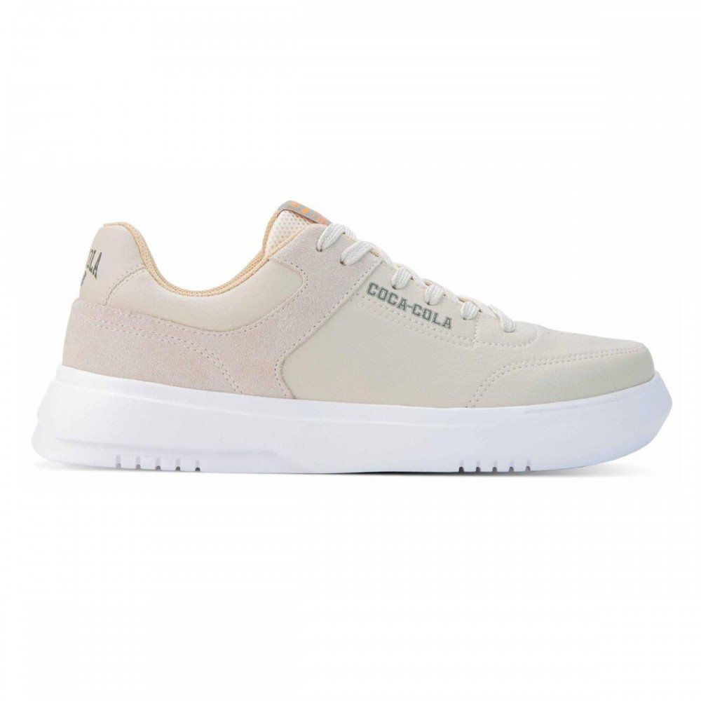 Tenis Coca Cola Cc2530 Drift Town Masculino Bege 1
