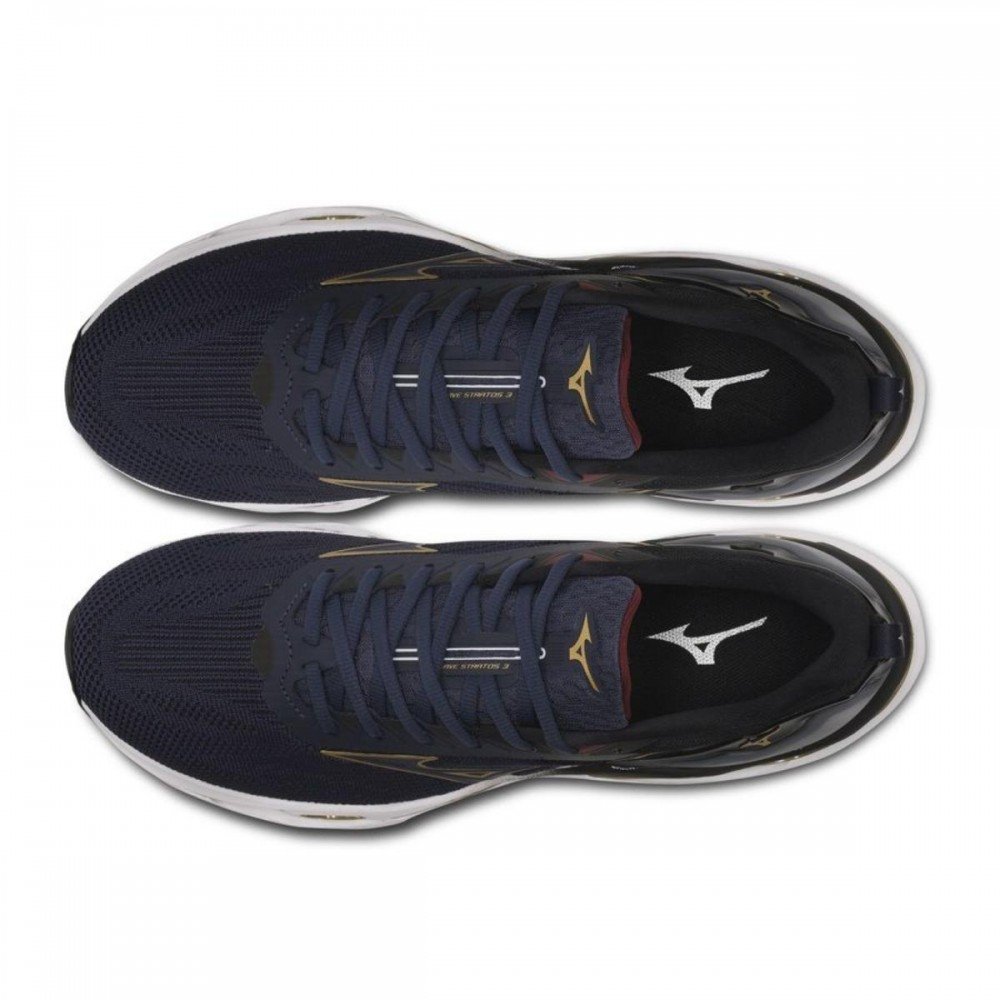 Tenis Mizuno Wave Stratos 3 Masculino Azul Escuro 3